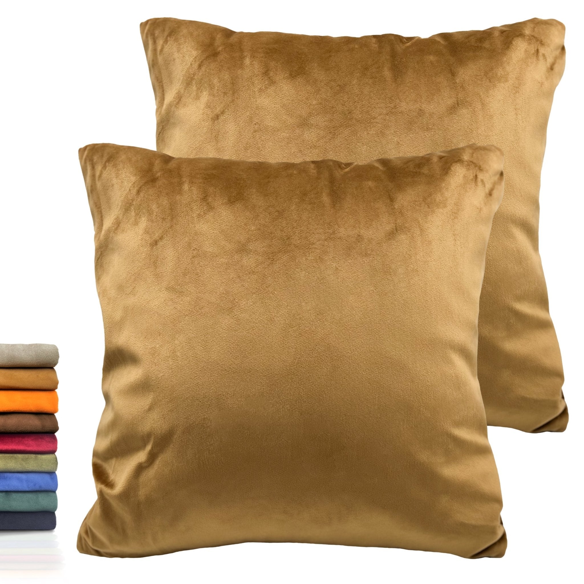 Imagen de Decoración Funda para cojín cuadricular Terciopelo (Pack 2) en color 45x45 de Meishida