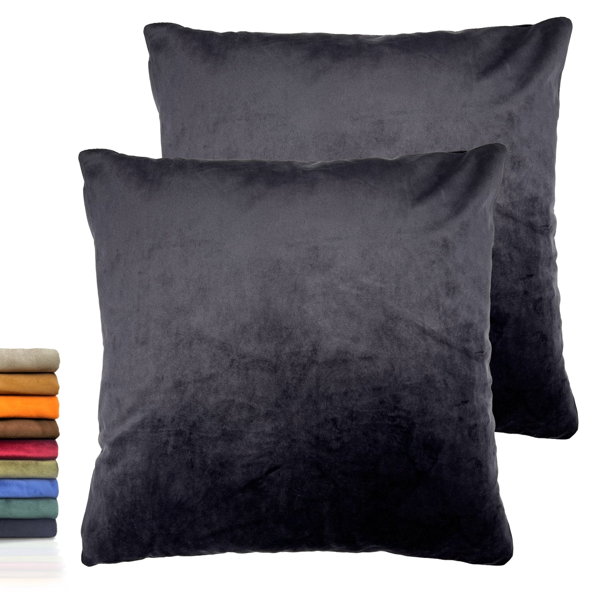 Imagen de Decoración Funda para cojín cuadricular Terciopelo (Pack 2) en color 45x45 de Meishida