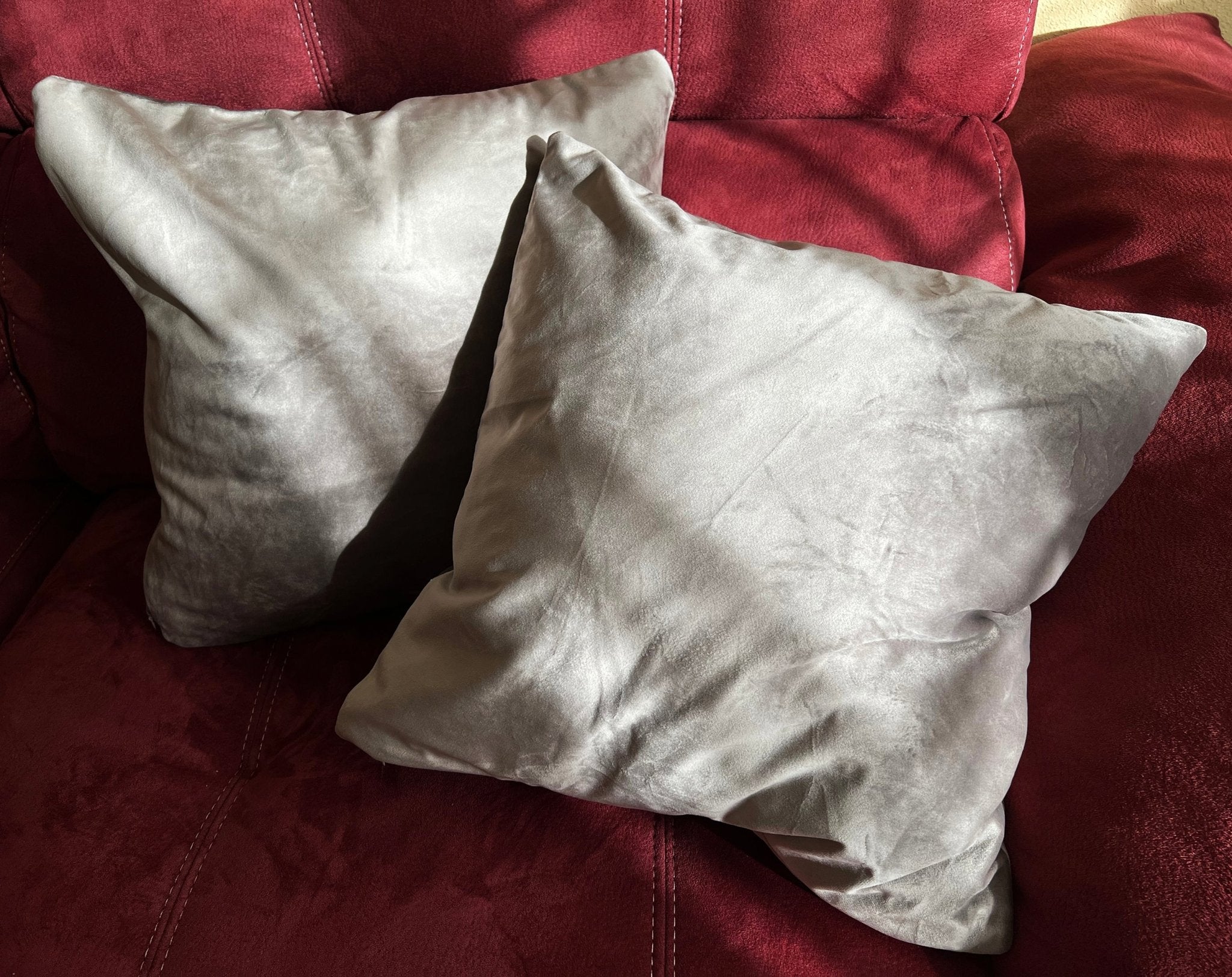 Imagen de Decoración Funda para cojín cuadricular Terciopelo (Pack 2) en color 45x45 de Meishida